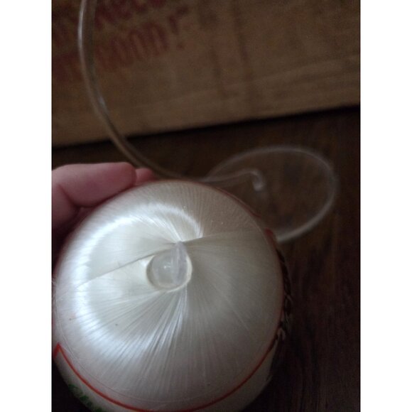 Vtg Satin Unbreakable Christmas 1980 Cardinal Ornament NO BOX - Picture 7 of 7